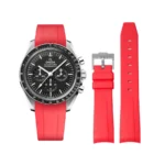 Omega - Speedmaster -  Rubber Strap - Red