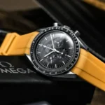 Omega - Speedmaster -  Rubber Strap - Yellow - Image 3