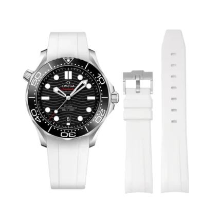 Omega - Seamaster -  Rubber Strap - White