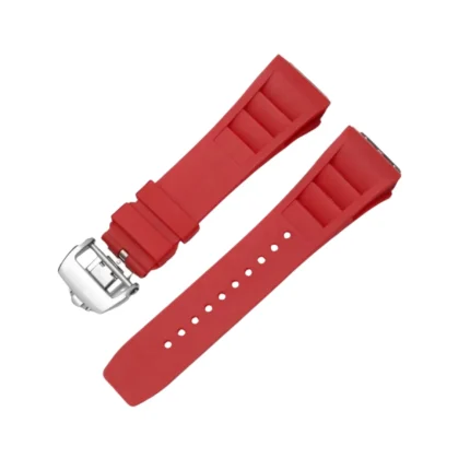 Richard Mille - 011-035-050-052-057-065 -  Rubber Strap - Red