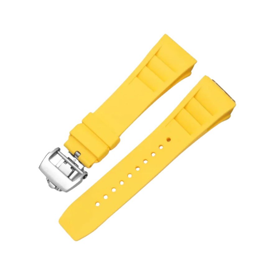 Yeni Proje (70) Richard Mille - 011-035-050-052-057-065 - Rubber Strap - Yellow - Image 1