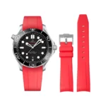 Omega - Seamaster -  Rubber Strap - Red