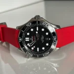 Omega - Seamaster -  Rubber Strap - Red - Image 2