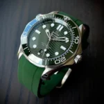 Omega - Seamaster -  Rubber Strap - Green - Image 2