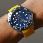 Omega - Seamaster -  Rubber Strap - Yellow - Image 2